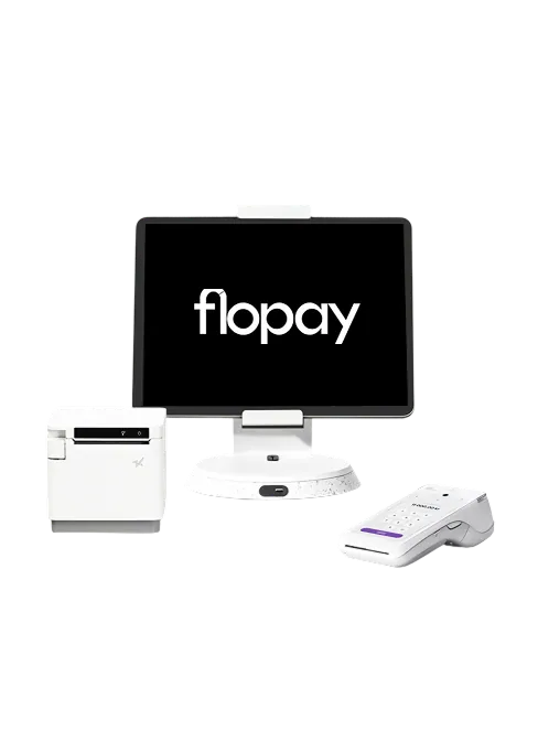 Flopay tablet-kassa med kvittoprinter och kortterminal